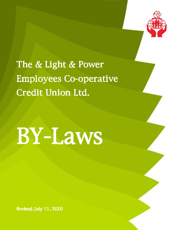 Credit Union By-Laws – Revised July 2020