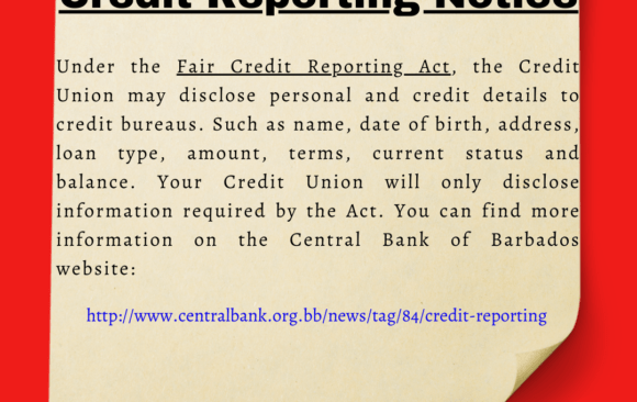 Credit Reporting Notice